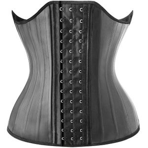 Vrouwen High-Waisted Waist Trainer Korset, Latex Body Shaper, Buikcontrole, Platte Buik Reducer, Non-Woven Stof, Gespsluiting, Handwas, 1100 g/m² - Stevige Controle