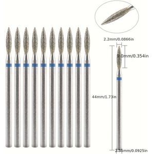 10 Stuks Freesnagels voor Manicure Elektrische Nagelboorbits Nagelriem Reinigingsaccessoire Pedicuremachine Nagelvijl Gelfreestool