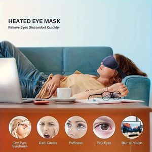 10- Unisex Volwassen Zelf-Verwarmende Oogmaskers, Luteïne Kalmerende Warmte voor & Reizen, Wegwerp, Hypoallergeen, Alcoholvrij, Geen Geur