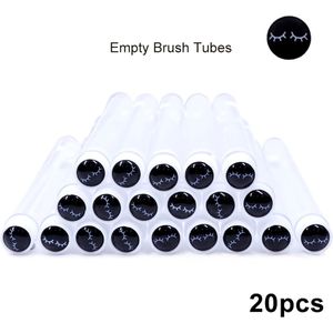 20 stuks hypoallergene wimperuitbreiding lege buizen, stofdichte wimperborstels, herbruikbare wenkbrauwborstel doos, enten wimper spoelie organizer, geen batterij nodig wimper gereedschap set