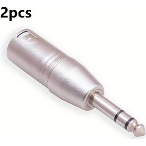 1/4 TRS Stereo 6.35 Draaikaartologie Moeder Drievoudige Bas Uitgang Versterker XLR Vrouwelijke Audio Interface Adapter