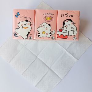 9 pakjes van 8 modieuze zakdoekjes, draagbare kleine tissues, reistissues, gezichtsdoekjes, zakdoekjes, schoonmaakbenodigdheden, schoonmaakgereedschap