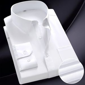 Amerikaanse maat Basis Herren Dagelijkse Katoenen Formele Jurk, Slim Fit Lange Mouw Overhemd met Knopen voor Mannnen - /Herfst