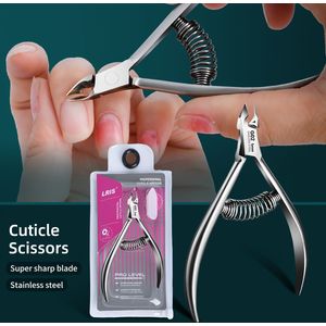 Professionele RVS Nagelknipper met Scherp Mes en Dubbele Veren voor Nagelverzorging en Voetpedicure