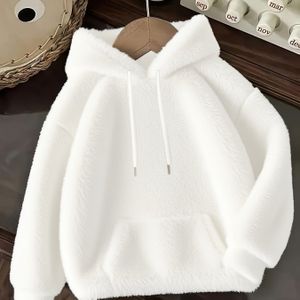 Dames Fleece Hoodie met Kangoeroezak - Casual Pullover met Lange Mouwen, Zwart, Kap met Trekkoord, Zacht & Warm voor Herfst/Winter, Casual Hoodie|Hoodie in Casual Stijl|Zachte Fleece Hoodie