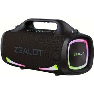 Zealot S79 Draadloze Speaker, Hifi Geluidskwaliteit, Dubbele Koppeling, Snel Opladen, Lange Batterijduur, 36 Uur Speeltijd, Luid Stereo, Krachtige Bas. . Voor Feesten