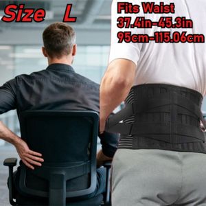 3D Verstelbare Lendensteun Rugbrace met -Slip Banden & Houding - Zware Riem voor Onderrug, Hernia Steun, Stabilisatie - Geschikt Voor Mannen en Vrouwen (Dagelijks Gebruik,, Sportschool)
