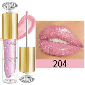 Langhoudende Lipglans met Natuurlijke Glans & Schittering - Waterdichte, Niet-Kleverige Formule in Levendige Oranje, , , Roze, Blauwe Tinten