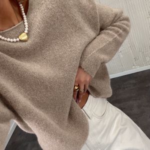 Gecentreerde Editie - Elegante Basis Ronde Hals Trui voor Vrouwen