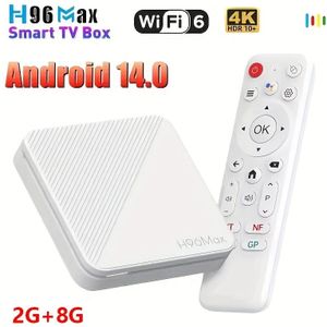 H96 Max H313 Mini TV Box | 14.0, 4K@60fps, Dubbele USB 2.0 Poorten, Dubbele WiFi 6 & BT 5.0, Afstandsbediening, EU Stekker, Compact Ontwerp, Ruimtebesparend, Smart TV Box voor en