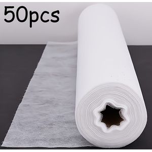 50pcs Linen Disposable Massage Table Sheets - Odorless, Non-woven Covers For Spa & Beds, Professional Salon Equipment|odorless Covers|nonwoven
