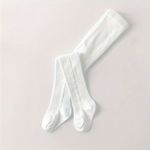 Een Paar Gebreide Kinderpanty's - Zacht, Comfortabele, Ademende Baby Meisjes Tights, Modieus en Eenvoudig voor Dagelijks Gebruik, Minimalistisch Ontwerp,Comfortabel Materiaal,Ademende Stof