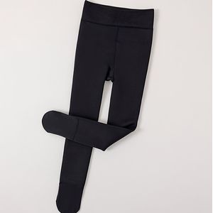 1 stuk Meisjes/ Zwart Thermisch Ondergoed - Winter Warm Kleur Bodysuit, Strakke Leggings voor Schooluniformen, Dans & Casual Kleding, Wasmachinebestendige Gladde Basislaag