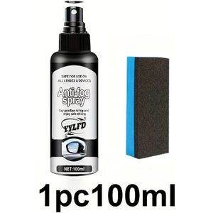 Langdurige Anti-Condens Spray voor Autoglas en Helmen, Ontwasemiddel voor Voorruit en Interieurramen, Verbeterde Duidelijkheid Anti-Condens Spray voor Spiegels, Glas