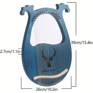 16 Saiten Leierharfe Wrench String Pick Leierharfe
