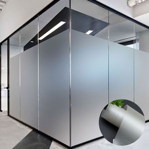 1 Roll Of Privacy Window Film, Frosted Glass Window Adsorption Film, Electrostatic Heat-insulating Door Sticker, Suitable For Home Bathrooms. Detachable Indoor Window Decal.