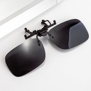 1 stuk Heren Vierkante Eendelige Bril met Opklapbare Clips, Casual Decoratieve Brillenaccessoires Geschikt voor Dagelijks Gebruik