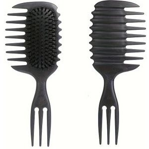 Candybrush Krul Definiërende Borstel, Nylon Borstel Styling Kam voor het Vormgeven van Krullend Haar, Duurzaam ABS Kunststof Handvat, Geschikt voor Normaal Haartypes