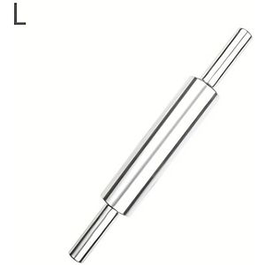Stainless Steel Rolling Pin - Seamless Dough Press For Dumplings & Noodles, Essential Baking Tool For Home Kitchens