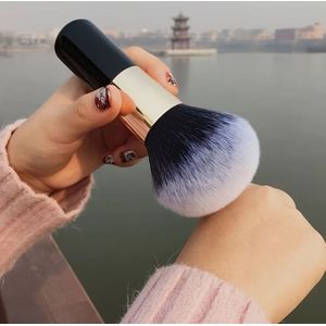Zachte Lange Borstel Poederkwast, Blushkwast Voor Beginners, Natte Of Droge Foundationapplicatie, Instelling, Contourkwast