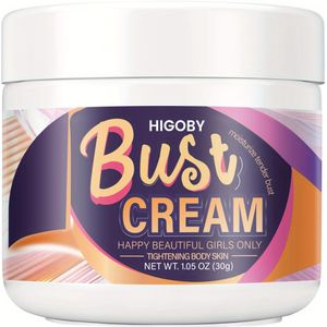 Boorpenningcrème, Snelle Lichaamsverzorging voor Gladde en Heldere Borsten, Hydrateert, Verstevigt en Verfraait je Borsten, Zacht en Niet-Irriterend, Makkelijk te Absorberen, voor Vrouwen, 30g