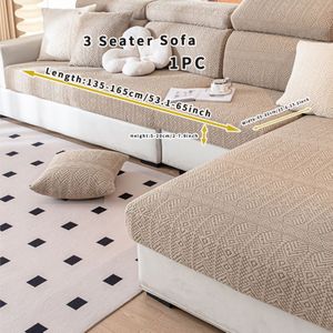 1pc Bohemian Style Sofa Cover, Stretchy Sofa Cover With Bands, Cover, Pet , Dog-friendly, Home Decor Cover.