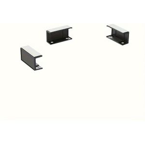 3pcs Under Desk Laptop Stand With Adhesive Or Screw Mount, Adjustable Abs Material, Space-saving Design For Macbooks, Keyboards, Routers, Modems, , And Switches