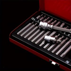 40pcs Premium Alloy Steel Socket Bit Set - Hex, Star, Torx & Bits With , 1/2" & 3/8" Drive For Auto Repair
