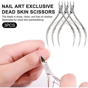 Nagelriemknippers Van Roestvrij Staal, Professionele Puntige Nagelriemtrimmers, Nagelknippers Van Roestvrij Staal, Gemakkelijk Om Te Grijpen, Geschikt Voor Manicuresalonbenodigdheden.