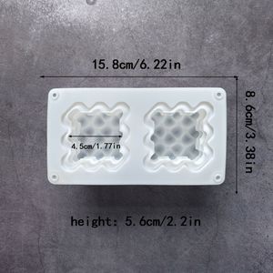 2 stuks Hartvormige Siliconen Vorm voor 3D Kaarsen, en Zeep maken.