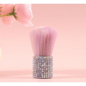 1 stuk Professionele Nagelborstel met Doorzichtige/Roze/Paarse Roze Glitter Borstels & Doorschijnende Dop - Manicure, Niet-Schadelijke Na