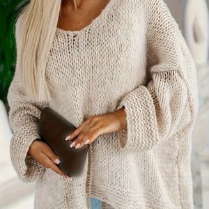 Vrouwen's Losse Elegante Trui