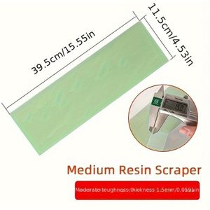 Green Plastic Auto Body Filler Scraper - Putty, Glass & Caulk Removal | Decor & Wall Sanding Tool | Manual, Battery-free