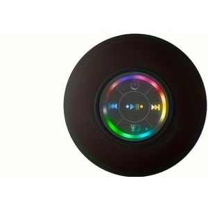 LED Badkamer Speaker - Draadloos, USB Oplaadbaar, 2 Uur Speeltijd, HD Geluidskwaliteit, IPX-4, Knopbediening, Zuignap Bevestiging