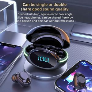2024 Nieuwe draadloze oortelefoons met LED-display, aanraakbediening, in-ear TWS draadloze oordopjes, sportmuziek, gameheadset voor IOS/