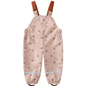 Enkelstuk Kinder Romper met Roze Madeliefjes/Beige Geometrische Print, Perfect voor Buiten