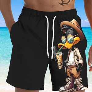 Men' Beach Shorts With 3d Print - Style, Non-stretch Fabric, Regular Fit, Relaxing , Beach Shorts| Print|, Plus Size