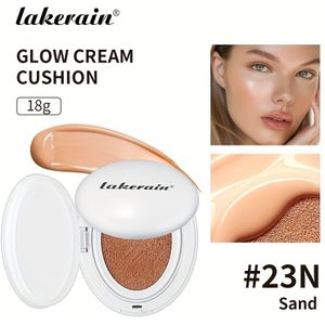 Lakerain Stralende Glow Kussen Foundation - Natuurlijke Concealer, Hydraterende & Schitterende Afwerking, 24-Uur Langdurige Vochtbarrière voor Alle Huidtinten