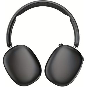 DJ V 5, 3 Draadloze Hoofdtelefoons met Microfoon, 48U Speeltijd, Opvouwbaar, Audio, Stereo Bas, 3, 5mm Jack, Type-C Opladen, voor Muziek, Sport, Reizen, Kantoor, Laptop, Smartphone