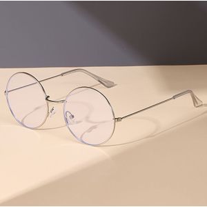 Stijlvolle niet-ronde brillen met volledig omlijste koperlegering poten en transparante PC-lenzen, unisex casual zakelijke brillen voor zowel mannen als vrouwen. Geschikt als fotoprops