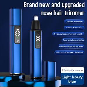 Elektrische neushaartrimmer met USB-oplaadbaar, draagbare device voor trimmen van - en oorhaar, met een 230Mah lithiumbatterij, -design gemaakt van plastic.