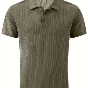 Mesh Comfortabele Heren Elastische Korte Mouw Shirt, Nylon IJszijde Stof Top