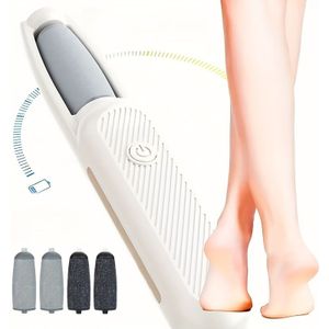 Elektrische voetverwijderaar, dode huidbeige verwijdering en voethulpmiddel, geschikt voor gebarsten droge beige voeten - 360° draaibaar, met 4 slijpkoppen, oplaadbaar
