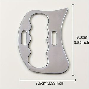 1st Roestvrijstalen Gua Sha Tool - Batterijloze Handmatige Massager voor Rug, Benen, Armen, Gua Sha Massager