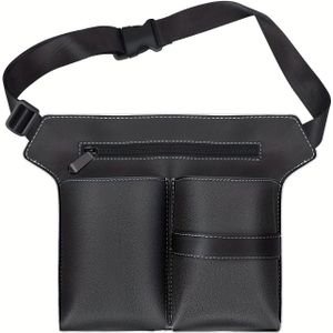 1pc Capaciteit Draagbare Kunstleren Haarstyling Tool Opslag Tas Salon Zak Scheren Case Styling Tools Haarsalon Barber Sheath Band Tas Haarstyling Tools Accessoires