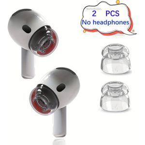 2 stuks, vervangende oordopjes voor Airpods 4/Airpods 3, TPE materiaal antislip, zachte hoesje voor Airpods 4, met draagbare opbergdoos