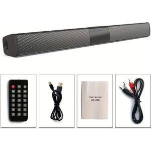 Draadloze Soundbar met Omringend Filmgeluid - Vermogen, Bluetooth Afstandsbediening voor Home Theater Links/Rechts Stereo Wandmontage Speaker AUX & TF Kaart FM Radio