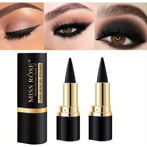 2 stuks Eyeliner & Eyeshadow Matte Zwart voor Prachtige Cat Eye & Smoky Looks, Perfect voor Halloween & Dagelijkse , Halloween Make-up