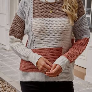 Women's Mock Neck Sweater - Casual Long Sleeve Knit Pullover, Machine Washable, Polyester , Fall/winter