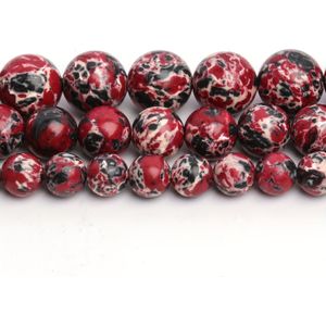 61/46/36pcs Black& Natural Stone Beads 6/8/10mm Loose Spacer Beads, Jewelry Making Diy Bracelets Necklaces Earrings, For Women And Men Beaded Craft Supplies